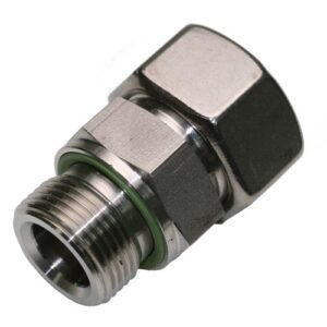 Male Stud Coupling with Elastomer Seal Thread Metric Parallel - Equipped B3 Ring