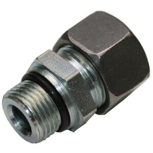 Male Stud Coupling with O-Ring Thread UNF/UN-2A - Equipped B4 Ring