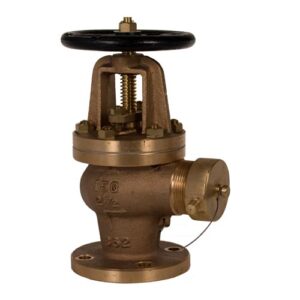 Class 150 Hose Angle Valve, Screwed and Bolted Bonnet - NST Threaded