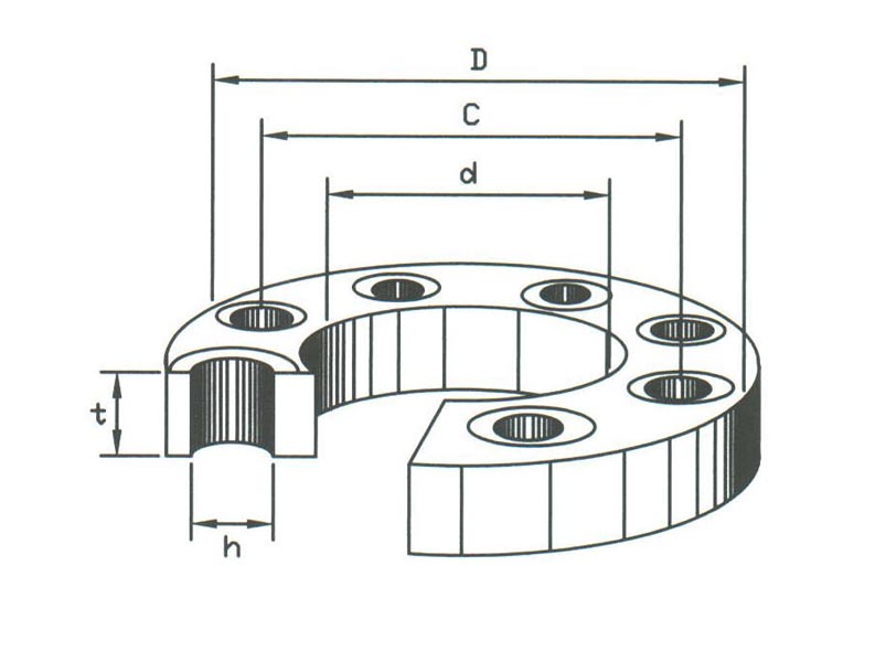 Flat Faced Slip-On Flanges DIN PN16 Steel - Image 2