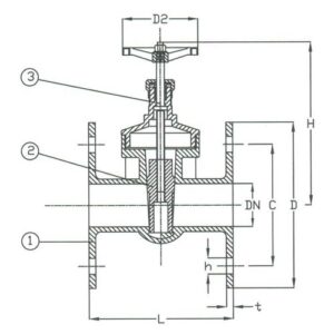 PN 16 Bronze Gate Short Pattern Valve