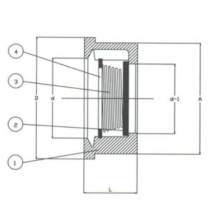 Wafer Disc Check Bronze Valve